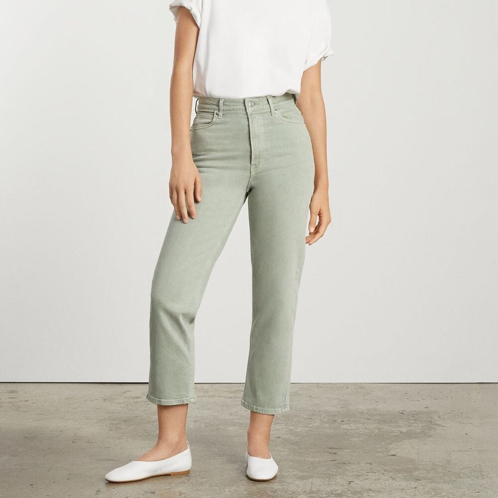 Everlane The Way High jeans‎ size 28 Regular Archroma Aqua Gray (light green)